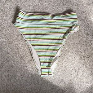 american eagle high waisted cheeky bikini bottoms